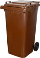 Smetná nádoba ICS GB4 240 l, plastová, hnedá, HDPE