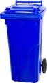 Smetná nádoba MGB 120 lit, plast, modrá 5002, HDPE, popolnica na odpad