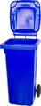Smetná nádoba MGB 120 lit, plast, modrá 5002, HDPE, popolnica na odpad, 3, náradie