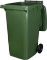 Smetná nádoba ICS GB4 240 l, plastová, zelená, HDPE