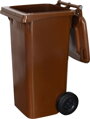 Smetná nádoba ICS GB2 120 l, plastová, hnedá, HDPE