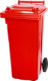 Smetná nádoba MGB 240 l, plastová, červená, HDPE