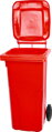 Smetná nádoba MGB 240 l, plastová, červená, HDPE