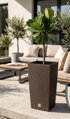 Kvetináč s vložkou RATO Square 325, hnedý
