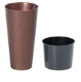 Kvetináč s vložkou TUBUS Slim Corten 250x476 mm, medený vzhľad 3 detail