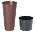 Kvetináč s vložkou TUBUS Slim Corten – 250x476 mm, medený vzhľad