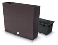 Kvetináč s vložkou RATO Case – 580x180x498 mm, hnedý