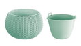 Kvetináč SPLOFY Bowl 290x195 mm, šalvia, s vložkou