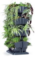 Vertikálny, kaskádový kvetináč Prosperplast CASCADE Garden 685x190x546 mm, antracit, 18, náradie