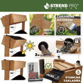 Kvetináč vertikálny Strend Pro, záhon, 4-poschodový, s kolieskami