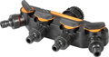 Rozbočovač Strend Pro Garden, spojka, záhradný, 4-way, s ventilmi 3 detail