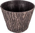 Kvetináč Woodeff, 37,5x30 cm, walnut, efekt dreva 2 detail
