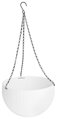 Závesný kvetináč Strend Pro Modern – biely, 26x16 cm