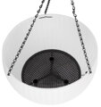 Závesný kvetináč Strend Pro Modern – biely, 26x16 cm