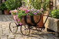 Kvetináč GDA Woodeff 817 – whiskey barel wagon, 41,5x29x19 cm