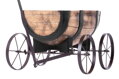 Kvetináč GDA Woodeff 817 – whiskey barel wagon, 41,5x29x19 cm