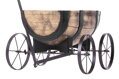 Kvetináč GDA Woodeff 817 – whiskey barel wagon, 41,5x29x19 cm