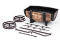 Kvetináč GDA Woodeff 817 – whiskey barel wagon, 41,5x29x19 cm