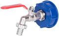 Sada na IBC nádrž – ventil 1/2", Zn redukcia 3/4", plastová redukcia 60 mm, výpust 3/4"