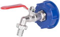 Sada na IBC nádrž – ventil 1/2", Zn redukcia 3/4", plastová redukcia 60 mm, výpust 3/4"