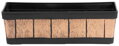 Zlatý kvetináč Strend Pro Woodeff, 15x47x17 cm