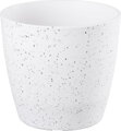 Biely kvetináč Strend Pro Stone, 23x20,5 cm, efekt kameňa