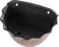 Zlatý závesný kvetináč Strend Pro Wave, 26x18 cm, metalický efekt