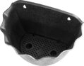 Strieborný závesný kvetináč Strend Pro Wave, 26x18 cm, metalický efekt