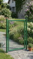 Brána 1000/1600/50x50 mm – jednokrídlová záhradná brána, zelená