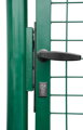 Brána Strend Pro METALTEC ECO, 1000/1800/50x50 mm, hranatý rám, zelená, jednokrídlová, záhradná, ZN+PVC, RAL6005 1 detail