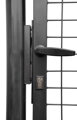 Brána Strend Pro METALTEC ECO, 1000/1800/50x50 mm, hranatý rám, antracit, jednokrídlová, záhradná, ZN+PVC, RAL7016 1 detail