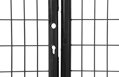 Brána Strend Pro METALTEC DUO, 3580/1750/100x50 mm, antracit, dvojkrídlová, záhradná, ZN+PVC, RAL7016 2 detail