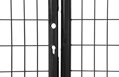 Brána 3580/1750/100x50 mm – dvojkrídlová záhradná brána, antracit