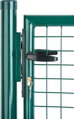 Brána Strend Pro METALTEC ECO 2, 1000/1200/50x50 mm, okrúhly rám, zelená, jednokrídlová, záhradná, ZN+PVC, RAL6005 4 detail