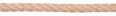 Lano Strend Pro Premium 12 mm, jutové, prírodné, stáčané, 20 m