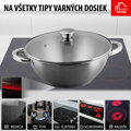 Hrniec Wok MagicHome Chloe, 26 cm, 5 lit., so sklenenou pokrievkou, nerez