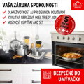 Sada riadu MagicHome Chloe, 9-dielna, nerez, sklenené pokrievky