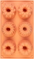 Forma na minibábovky, silikónová, 29,5x17,5x3,5 cm