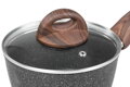 Rajnica MagicHome Black Marble Line, so sklenenou pokrievkou, 16 cm