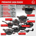 Sada riadu MagicHome Black Marble Line, 13-dielna