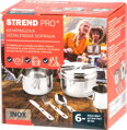 Set Strend Pro Grill kempingová jedálenská súprava, nerez 13/15 cm