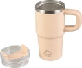 Termohrnček MagicHome, na kávu/čaj, 550 ml, so slamkou, nerez