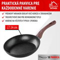 Panvica MagicHome Black Marble Line, 24 cm