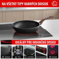 Panvica Wok MagicHome Black Marble Line, 28 cm