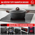 Hrniec MagicHome Black Marble Line, 28 cm, 5,9 l, s pokrievkou
