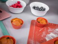 Silikónové formy na cupcake MagicHome – červené, set 6 ks