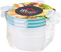 Dózy na potraviny MagicHome Lunchbox, 0,7 l, sada 3 ks, Clip