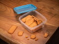 Dózy na potraviny MagicHome Lunchbox, 0,6 lit, sada 4 ks, štvorcová, 8, náradie
