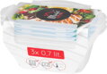 Dózy MagicHome Lunchbox set 3 ks, 700 ml, Clip
