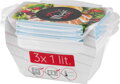 Dózy MagicHome Lunchbox set 3 ks, 1000 ml, Clip